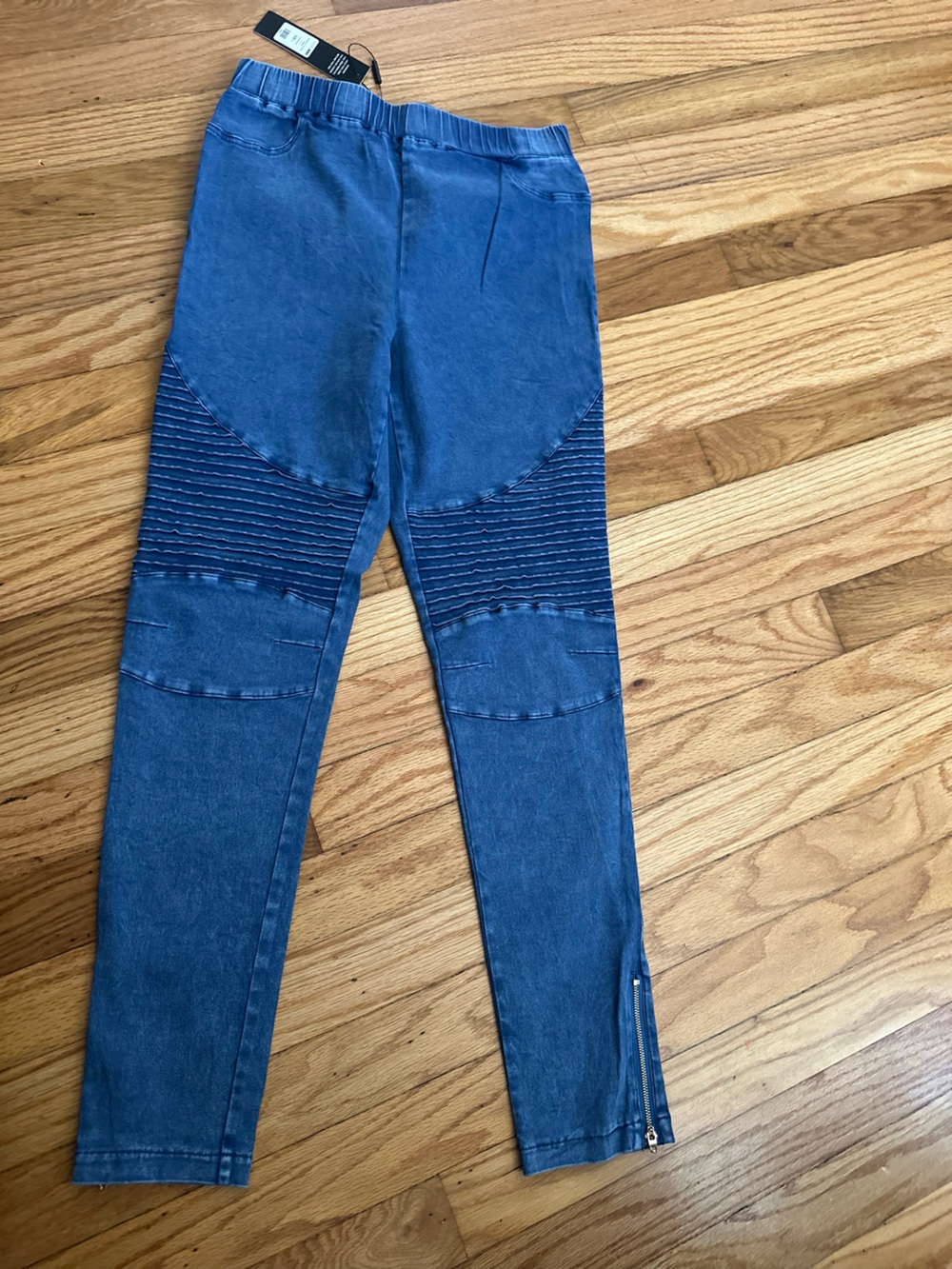 Fashion Nova Denim Blue Moto Jeggings